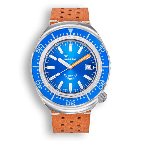 SQUALE 2002 Blue Leather REF 2002.SS.BL.BL.PTC