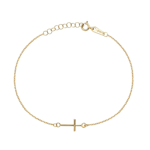 AMEN AU9BRCRG3 Bracciale Croce Oro 9kt
