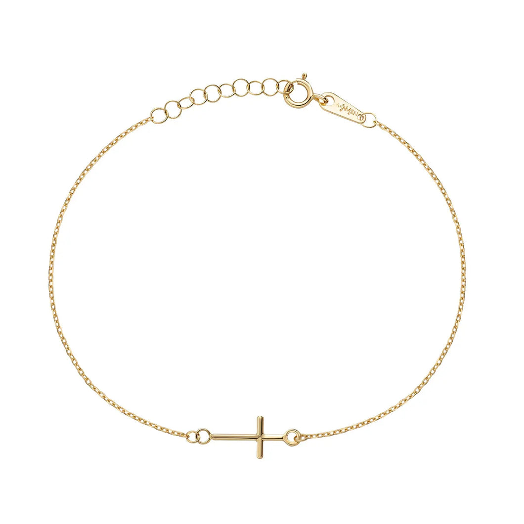 AMEN AU9BRCRG3 Bracciale Croce Oro 9kt