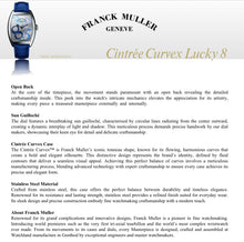 Carica l'immagine nel visualizzatore di Gallery, FRANCK MULLER CINTREE CURVEX 7500 SC AT FO LUCKY 8 - Barresi Preziosi Concept_Store Cremona