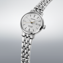 Carica l&#39;immagine nel visualizzatore di Gallery, SEIKO PRESAGE SRE017J1 AUT. DONNA COCKTAIL TIME ARGENTEE 4 DIAMANTI
