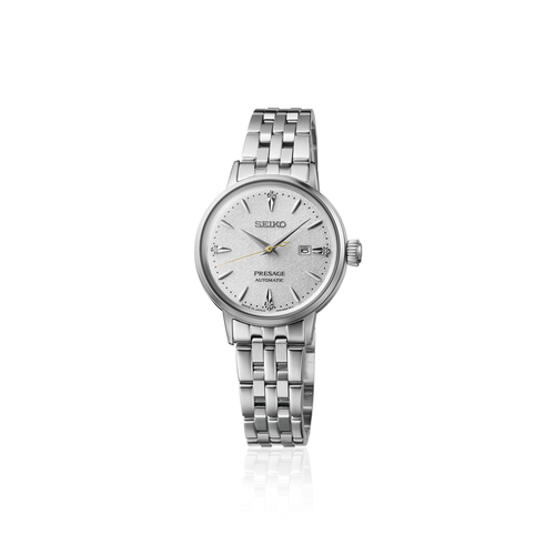 SEIKO PRESAGE SRE017J1 AUT. DONNA COCKTAIL TIME ARGENTEE 4 DIAMANTI