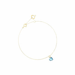 MAMAN ET SOPHIE AURUM BRCUNTB BRACCIALE CUORE NUDO BLU
