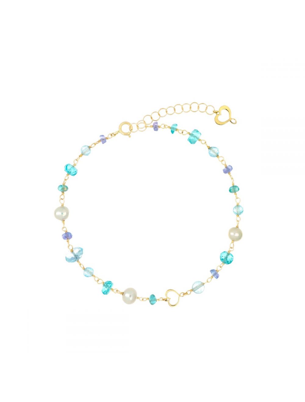 MAMAN ET SOPHIE BRNUVCRAZ BRACCIALE 18KT NUVOLE AZZURRO