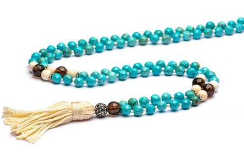 ANTRACITE COLLANA MALA TIBETANO GANGE