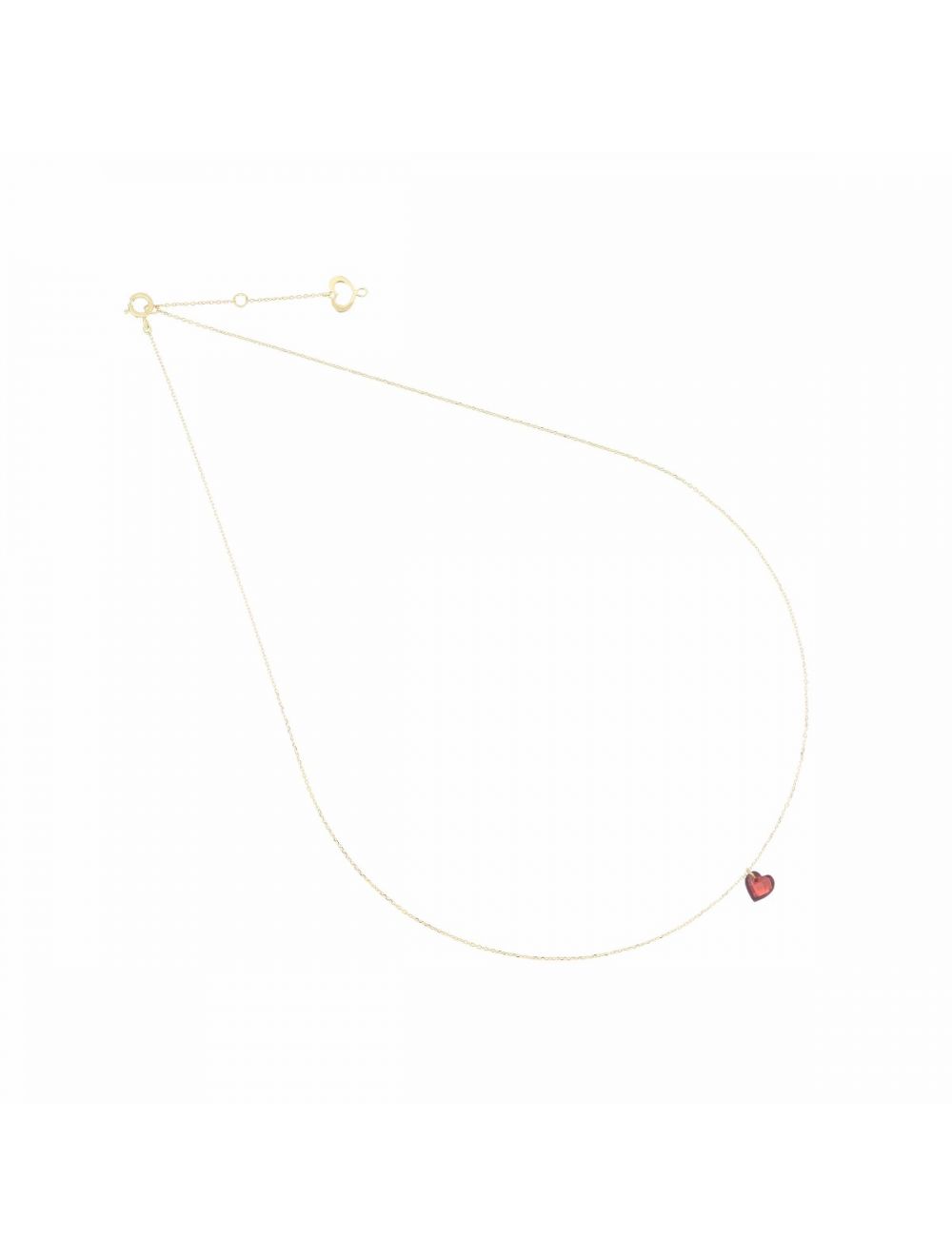 MAMAN ET SOPHIE GCCUNGR GIROCOLLO 18KT CUORE ROSSO