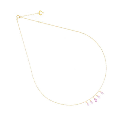MAMAN ET SOPHIE GIROCOLLO 18KT ZAFFIRI ROSA CINQUE GOCCE GCDRP5ZR