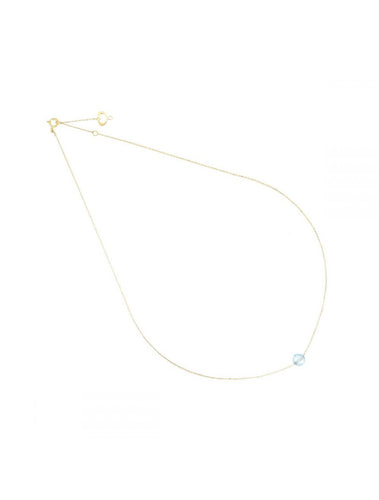 MAMAN ET SOPHIE GCSSO1TA GIROCOLLO TOPAZIO AZZURRO 18KT