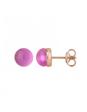Carica l'immagine nel visualizzatore di Gallery, MIMI Orecchini Zabette in oro rosa 9k, doppiette di madreperla color rosa O21VZKDRO - Barresi Preziosi Concept_Store Cremona