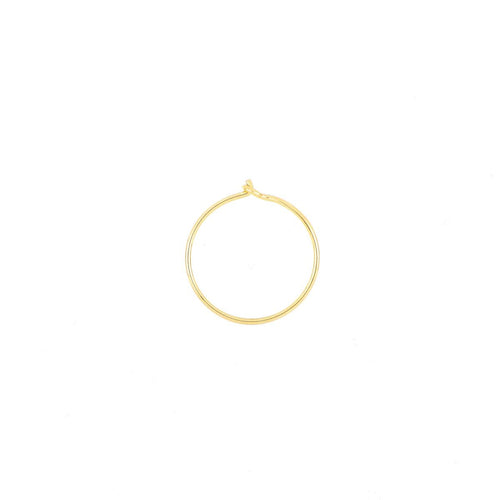 MAMAN ET SOPHIE MONO ORECCHINO 18KT CERCHIO FILO D'ORO 13MM ORFLD13