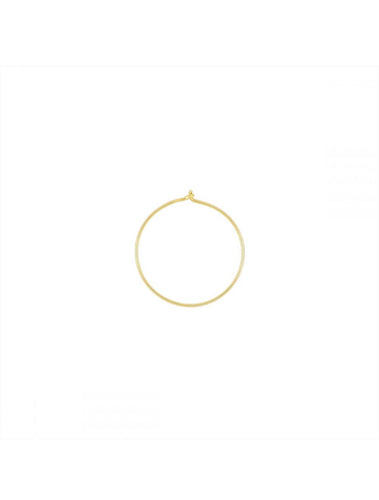 MAMAN ET SOPHIE MONO ORECCHINO 18KT CERCHIO FILO D'ORO 19MM ORFLD19