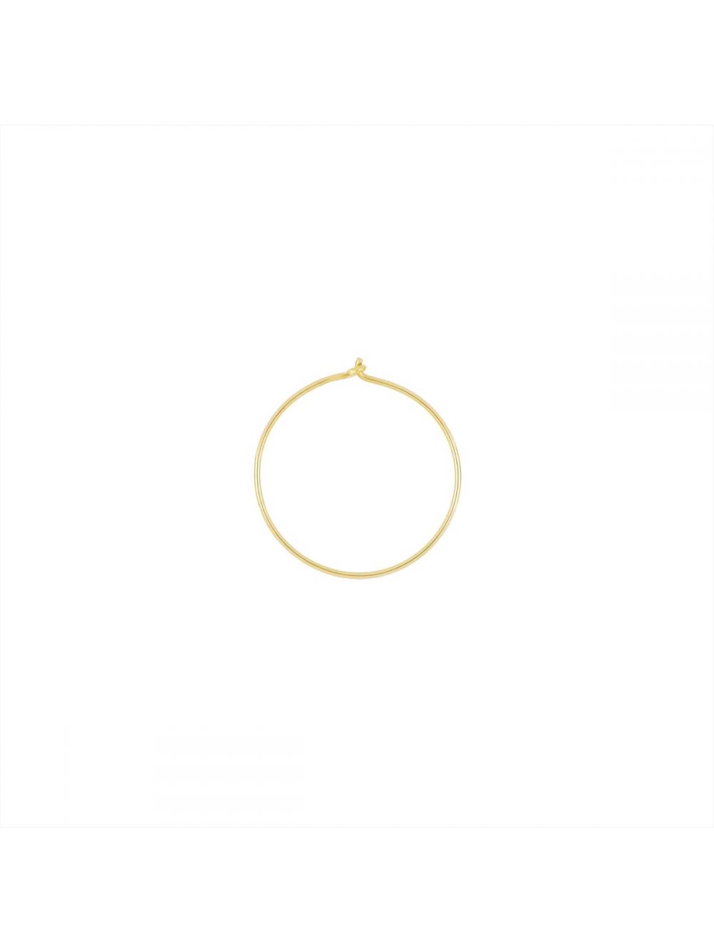 MAMAN ET SOPHIE MONO ORECCHINO 18KT CERCHIO FILO D'ORO 19MM ORFLD19