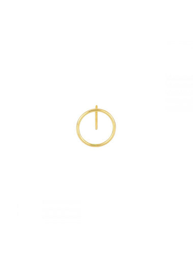 MAMAN ET SOPHIE MONO ORECCHINO LOBO 18KT FILO D'ORO ORFLD4