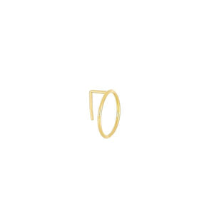 MAMAN ET SOPHIE MONO ORECCHINO LOBO 18KT FILO D'ORO ORFLD4