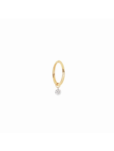 MAMAN ET SOPHIE MONO PIERCING 9,5 MM DIAMANTE NUDO 0,05 CT ORPRCG04D5P