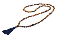Carica l&#39;immagine nel visualizzatore di Gallery, ANTRACITE COLLANA MALA TIBETANO PARBAT