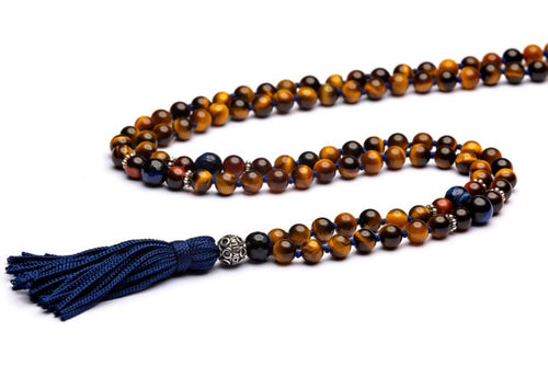 ANTRACITE COLLANA MALA TIBETANO PARBAT