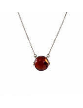 Carica l'immagine nel visualizzatore di Gallery, MIMI Pendente Zabette 18k, granato rosso P24VZRGRN-42