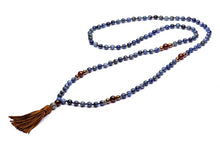 Carica l&#39;immagine nel visualizzatore di Gallery, ANTRACITE COLLANA MALA TIBETANO SWAMI