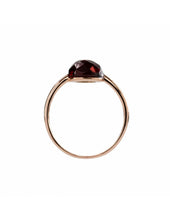 Carica l'immagine nel visualizzatore di Gallery, MIMI Anello Zabette in oro rosa 18K, granato rosso briolettato A24VZRGRN-54