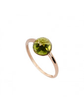 Carica l&#39;immagine nel visualizzatore di Gallery, MIMI Anello Zabette in oro rosa 18K, peridoto briolettato A24VZRPRD-54