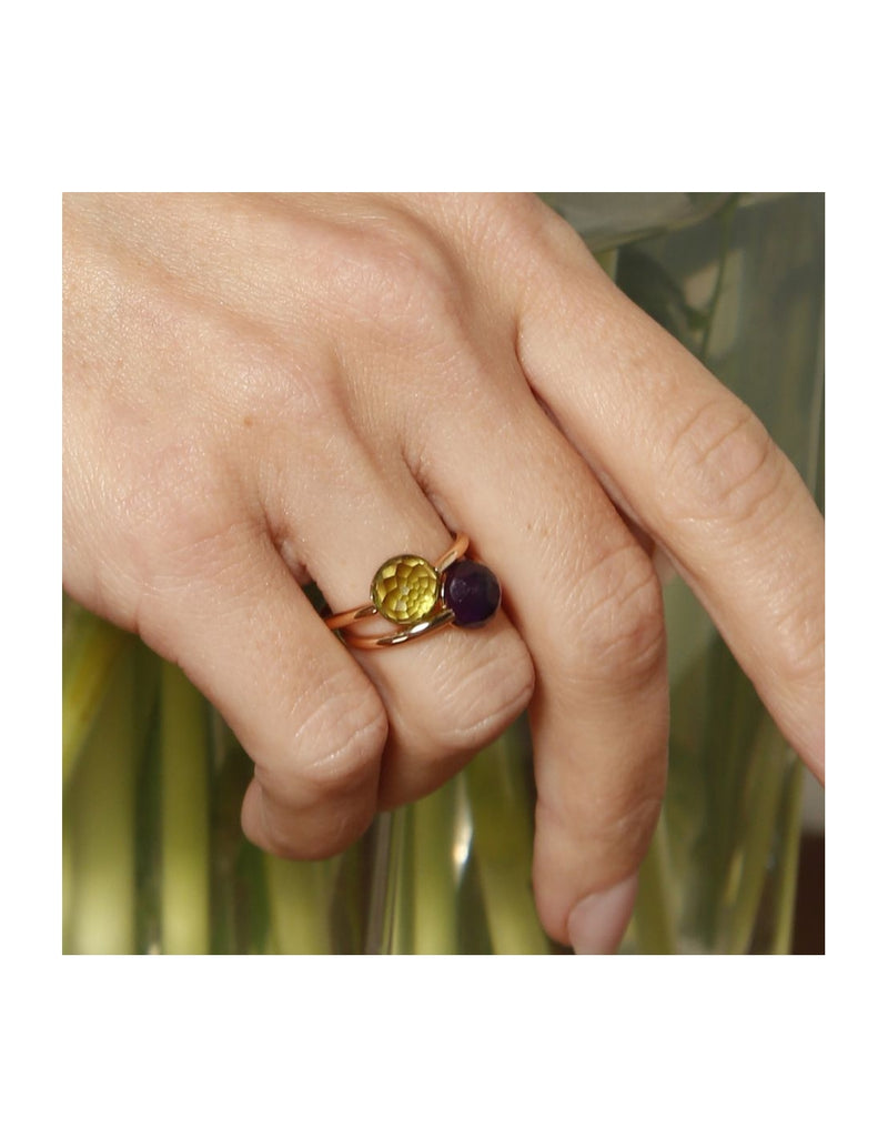 MIMI Anello Zabette in oro rosa 18K, peridoto briolettato A24VZRPRD-54