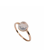 Carica l'immagine nel visualizzatore di Gallery, MIMI Anello Zabette in oro rosa 18K, quarzo rosa briolettato A24VZRQRS-55 - Barresi Preziosi Concept_Store Cremona