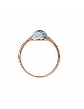 Carica l'immagine nel visualizzatore di Gallery, MIMI Anello Zabette in oro rosa 18K, topazio azzurro briolettato A24VZRTAZ-54 - Barresi Preziosi Concept_Store Cremona