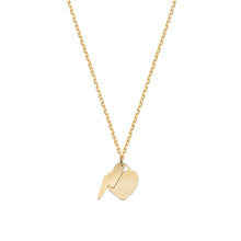 Carica l'immagine nel visualizzatore di Gallery, AMEN ORO 9 KT COLLANA AU9CLCFG3 CUORE E FULMINE - Barresi Preziosi Concept_Store Cremona