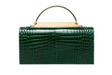 Carica l&#39;immagine nel visualizzatore di Gallery, BARRESI MILANO Borsa Jasmine in Alligatore Verde
