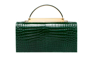 BARRESI MILANO Borsa Jasmine in Alligatore Verde