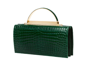 BARRESI MILANO Borsa Jasmine in Alligatore Verde