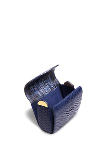 BARRESI MILANO Borsa Lucia in Pitone Blu