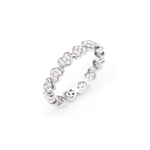 AMEN ANELLO CUORE STACKABLE RHHZ
