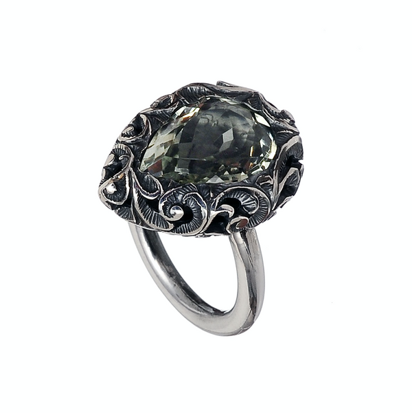 MARIA E LUISA ANELLO AA0026 PRASIOLITE