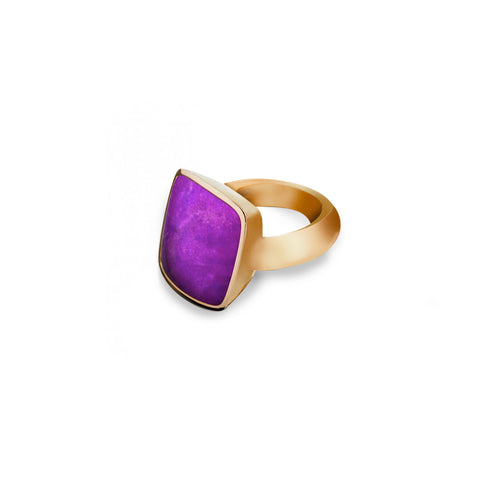 VHERNIER ANELLO CARDINALE 00862A250 SUGILITE CRISTALLO DI ROCCA