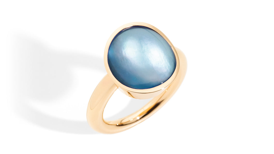 VHERNIER ANELLO GIOTTO 01025A200 ORO GIADA MADREPERLA CRISTALLO DI ROCCA