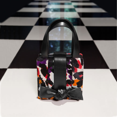 BARRESI MILANO BORSA ALICE AL.PO.MM01 MULTICOLOR ANIMALIER