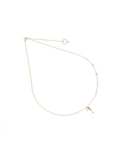 MAMAN ET SOPHIE AURUM GCALC6 GIROCOLLO ALICE CON 6 ACQUAMARINE