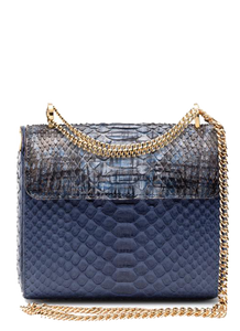 BARRESI MILANO Borsa Lucia in Pitone Blu